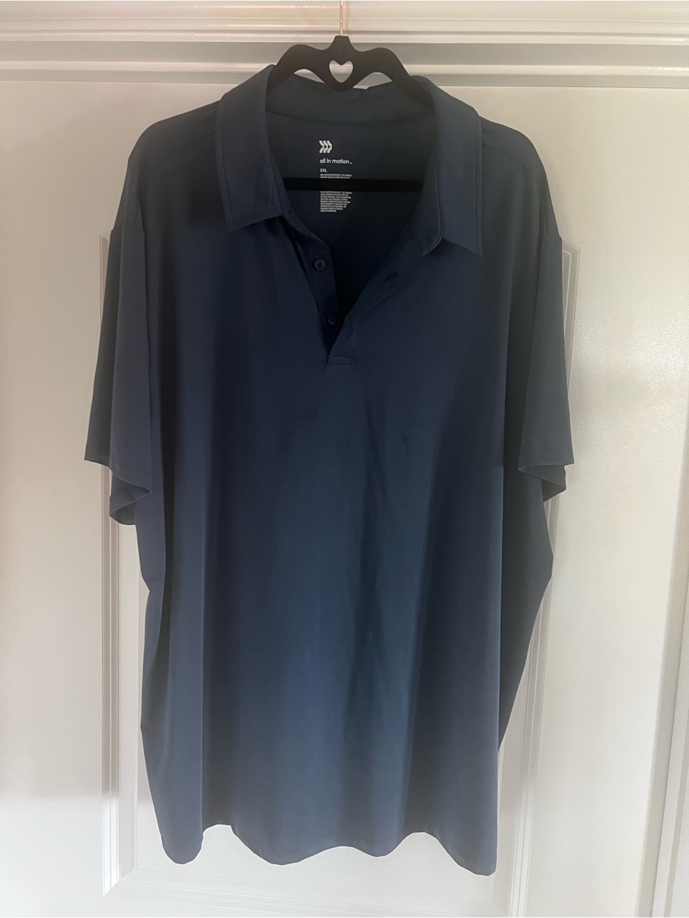 Men's In Motion Navy Polo Shirt XXL